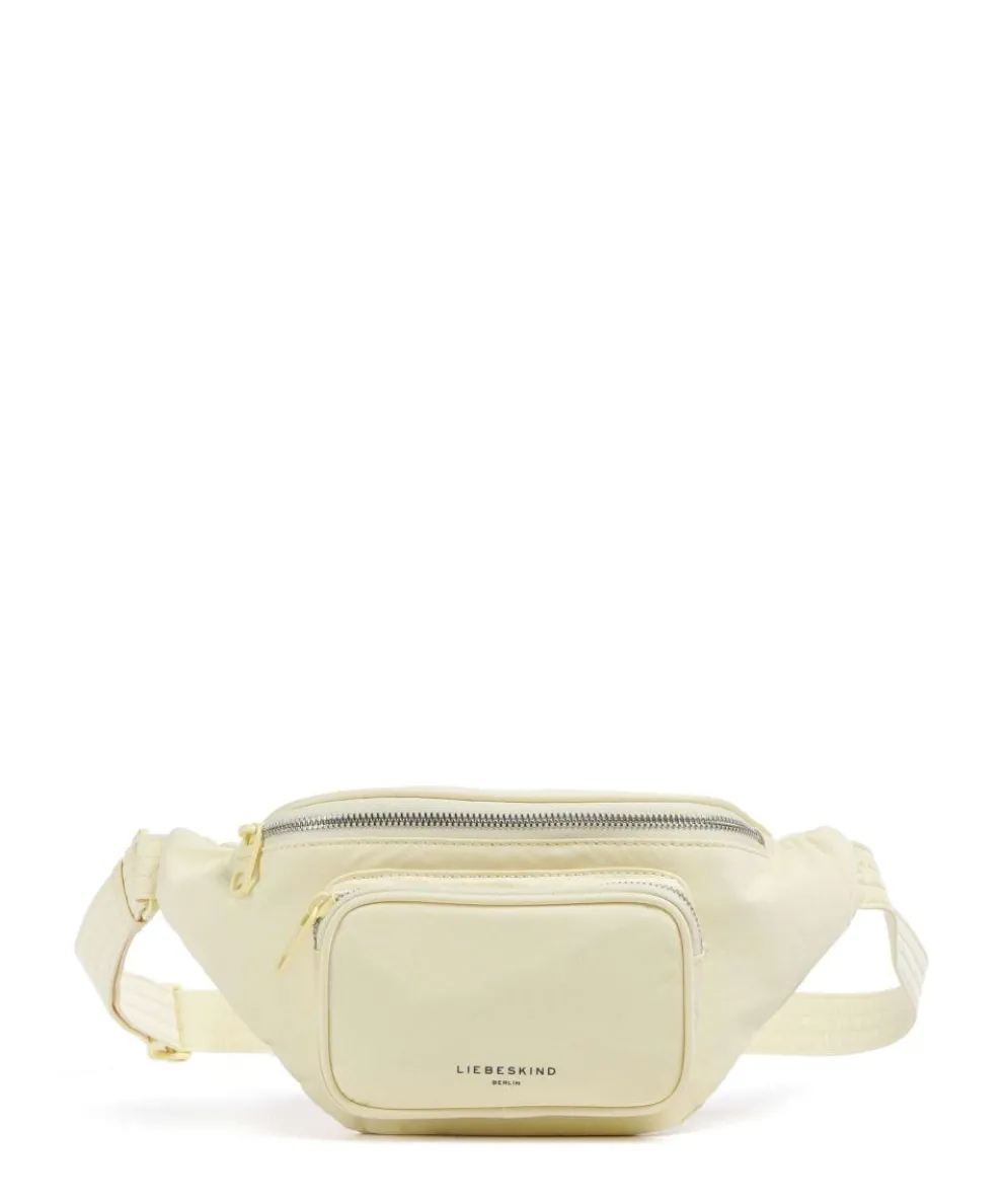 Lila Nylon M Fanny pack fabric vanilla yellow