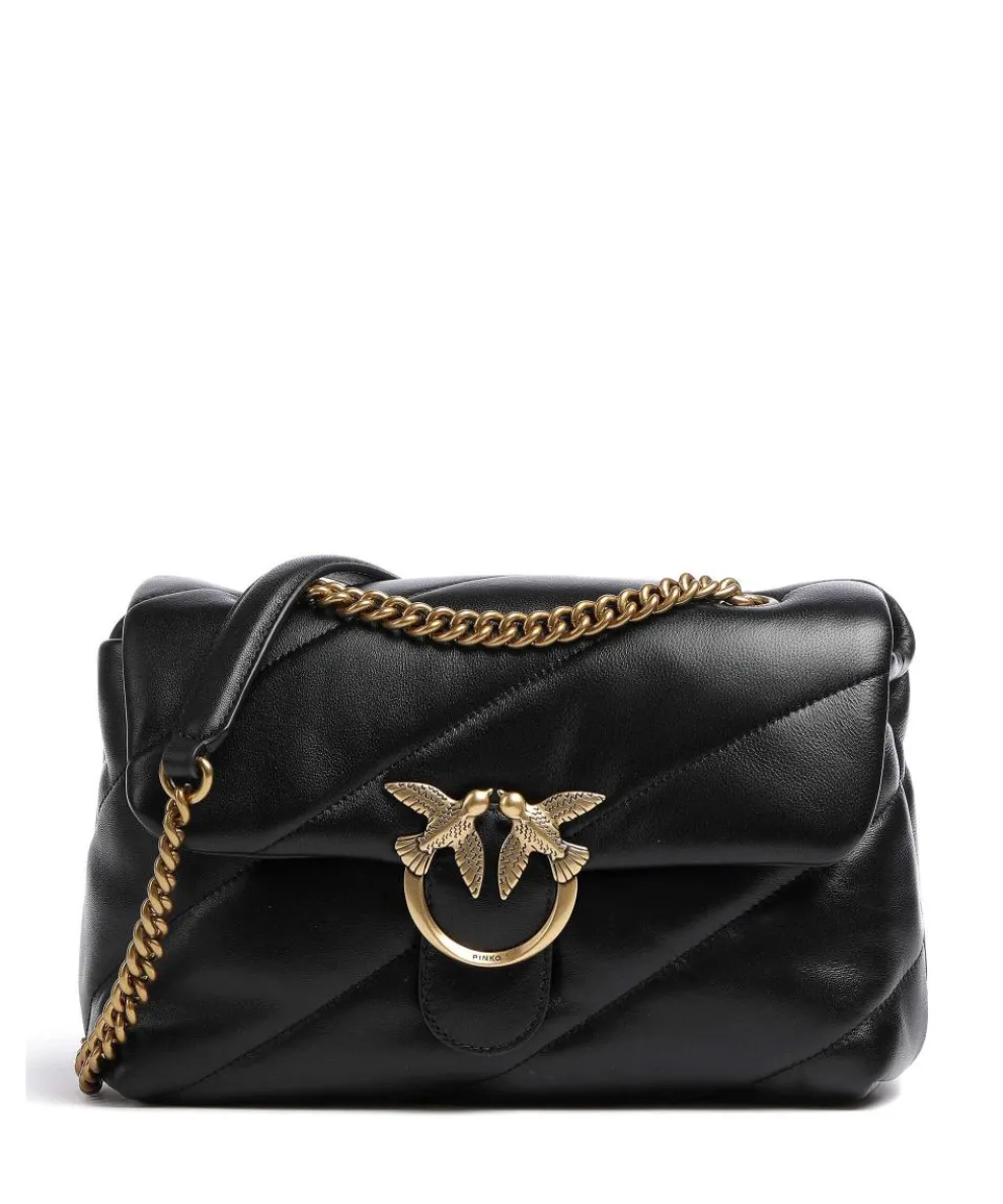 Love Puff Classic Shoulder bag sheepskin leather black