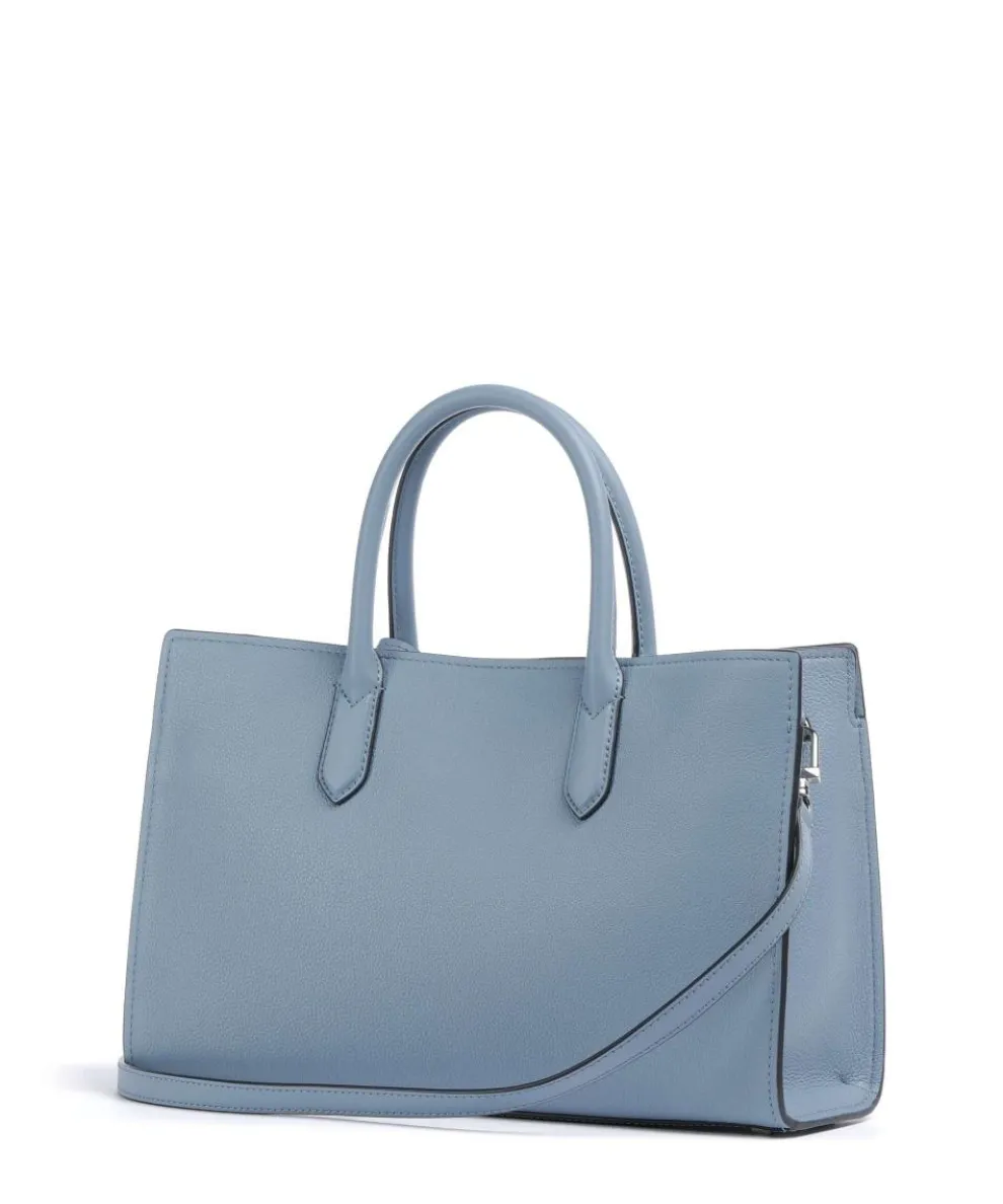 Scarlett Handbag grained cow leather blue-grey