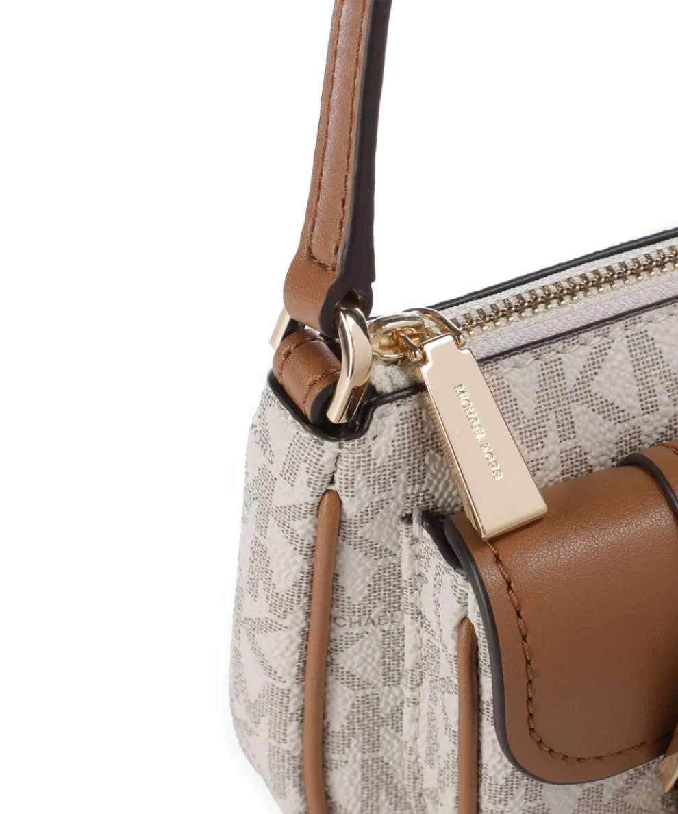 Zoe Shoulder bag imitation leather ivory/brown