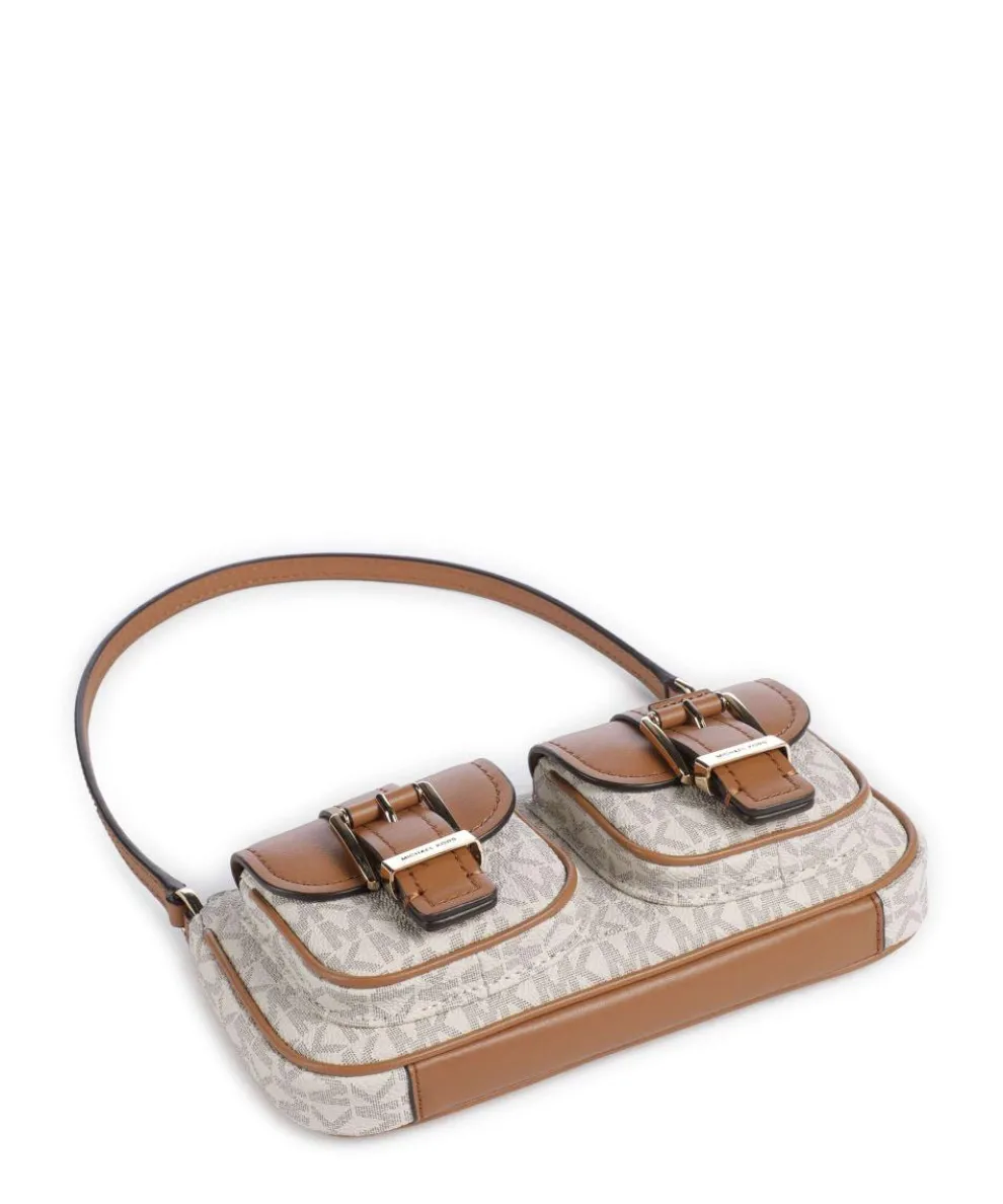 Zoe Shoulder bag imitation leather ivory/brown
