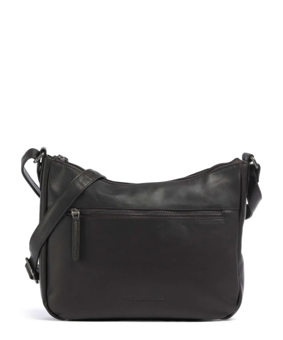 Cow Wax Pull Up Loraine Crossbody bag cow leather dark brown