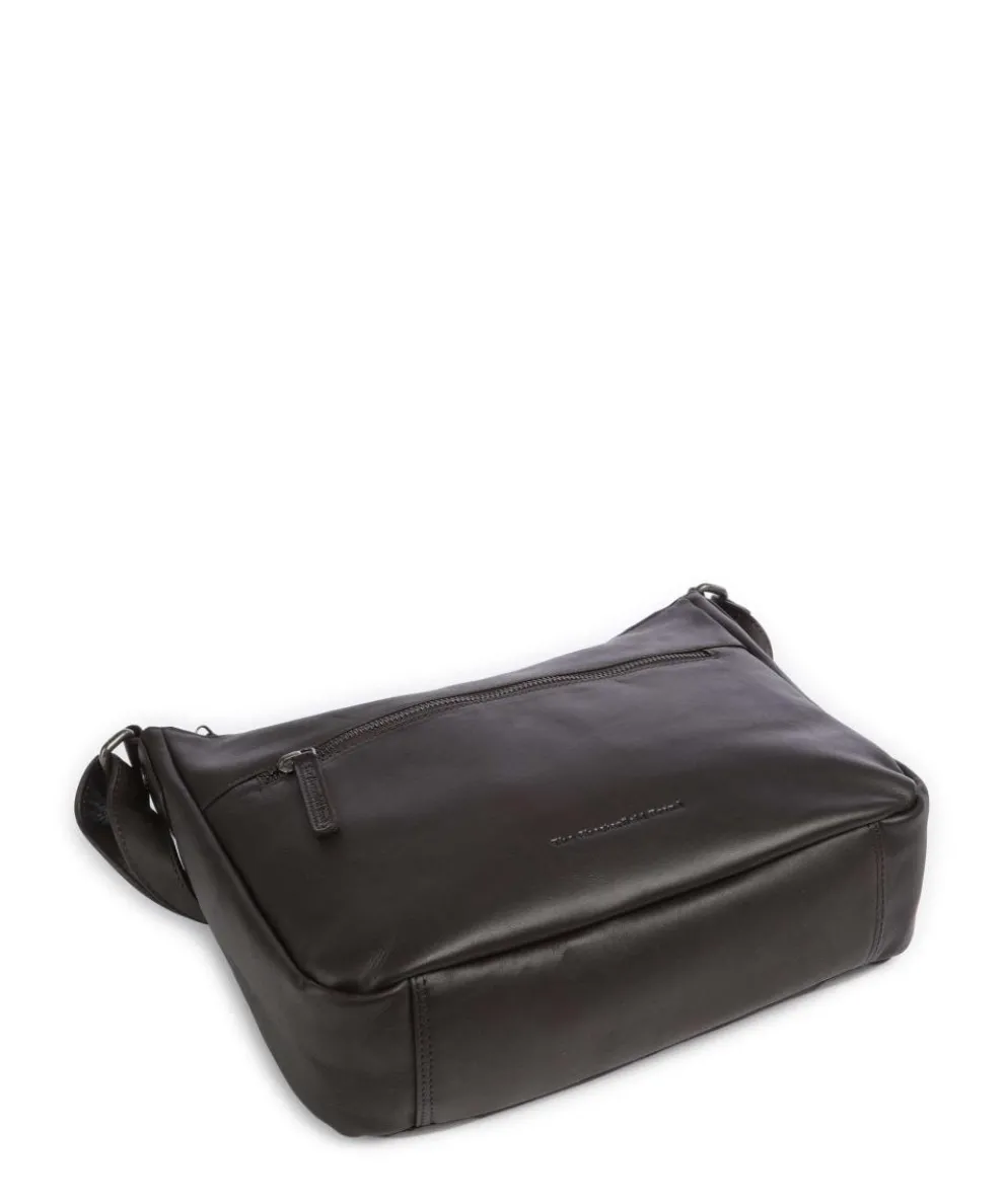 Cow Wax Pull Up Loraine Crossbody bag cow leather dark brown