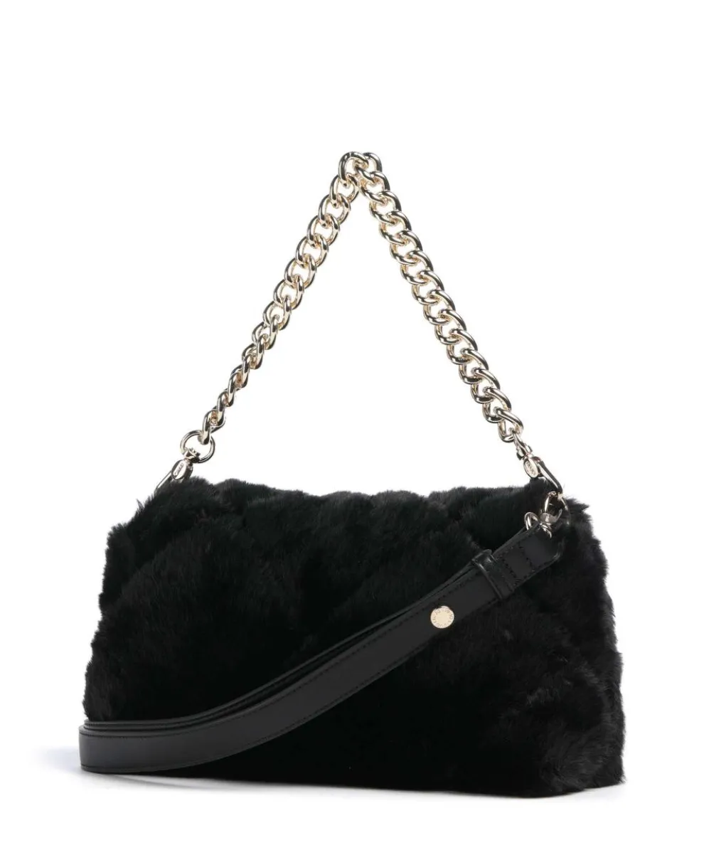 Icon M Shoulder bag faux fur black