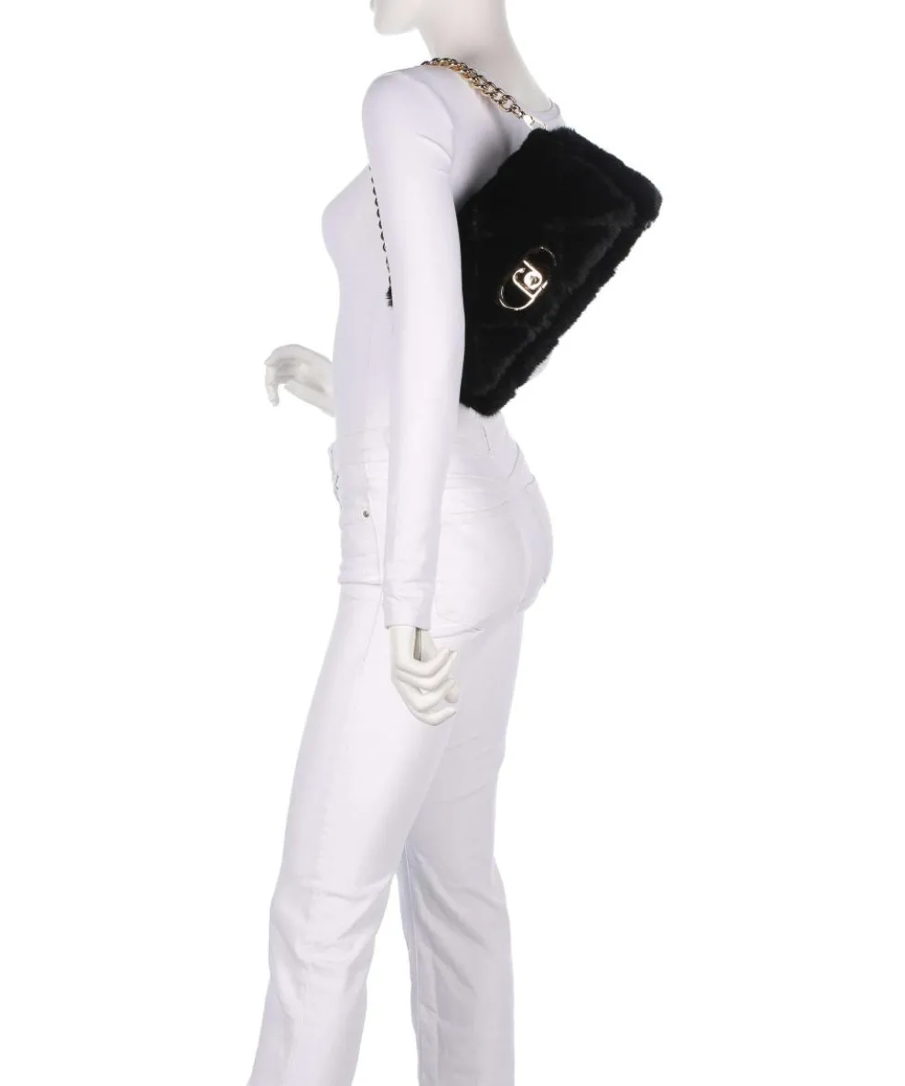 Icon M Shoulder bag faux fur black