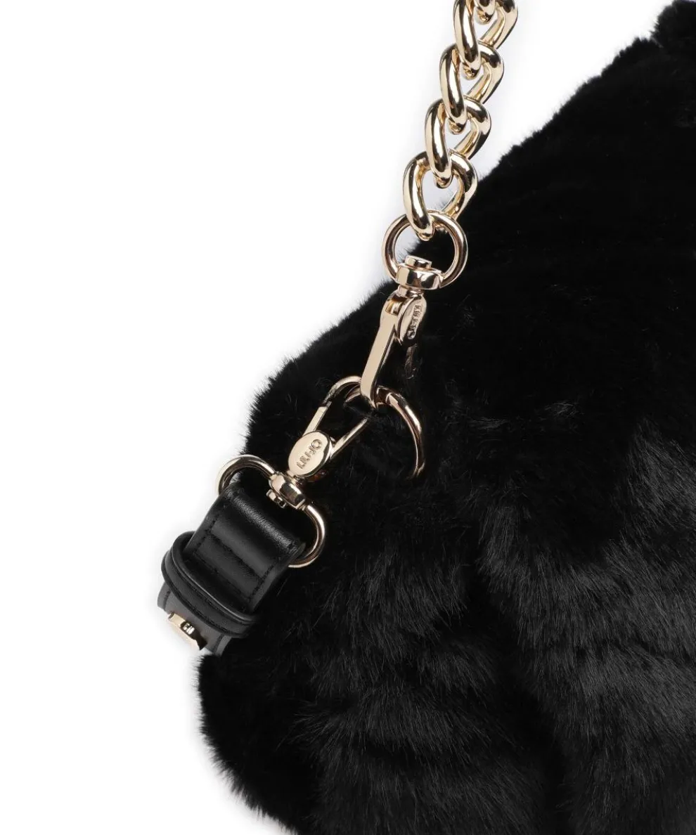 Icon M Shoulder bag faux fur black