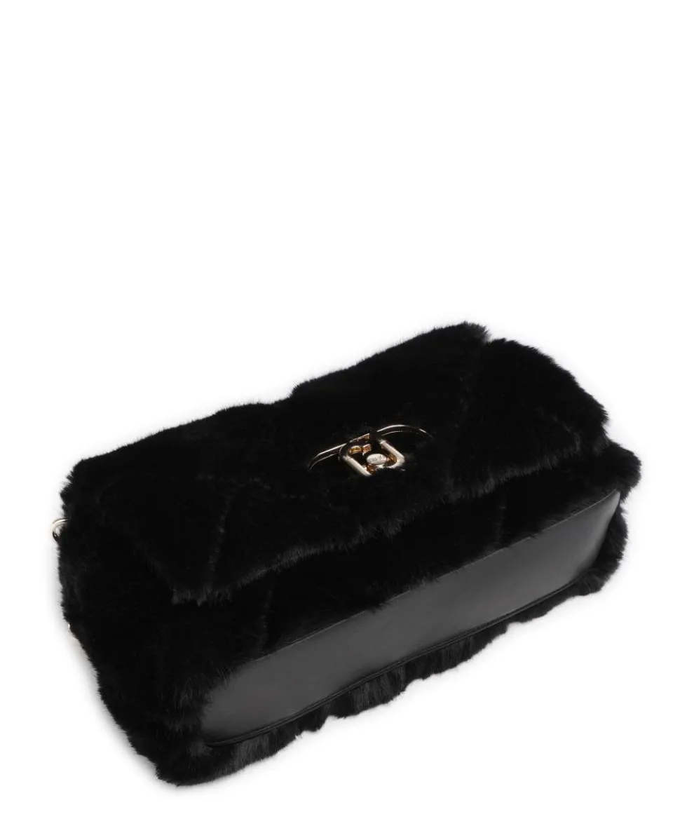 Icon M Shoulder bag faux fur black