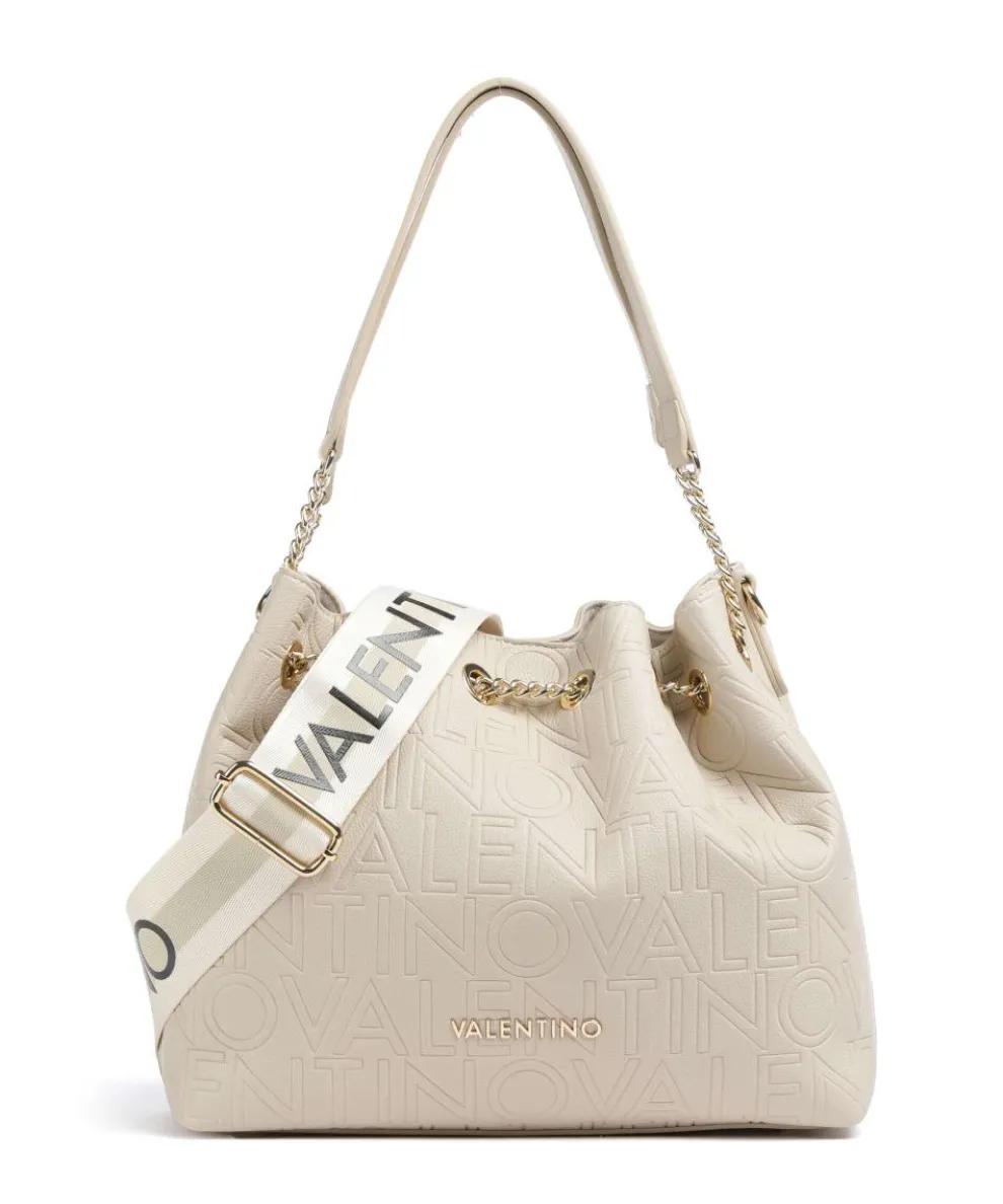 Pansy Bucket bag imitation leather ivory