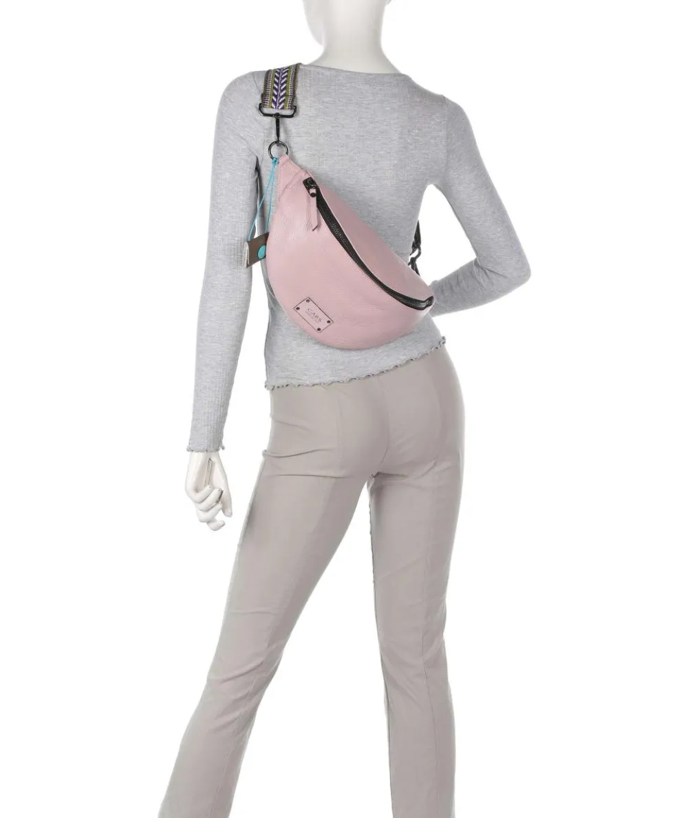 Guadalupe Orlanda Fanny pack grained calfskin rose