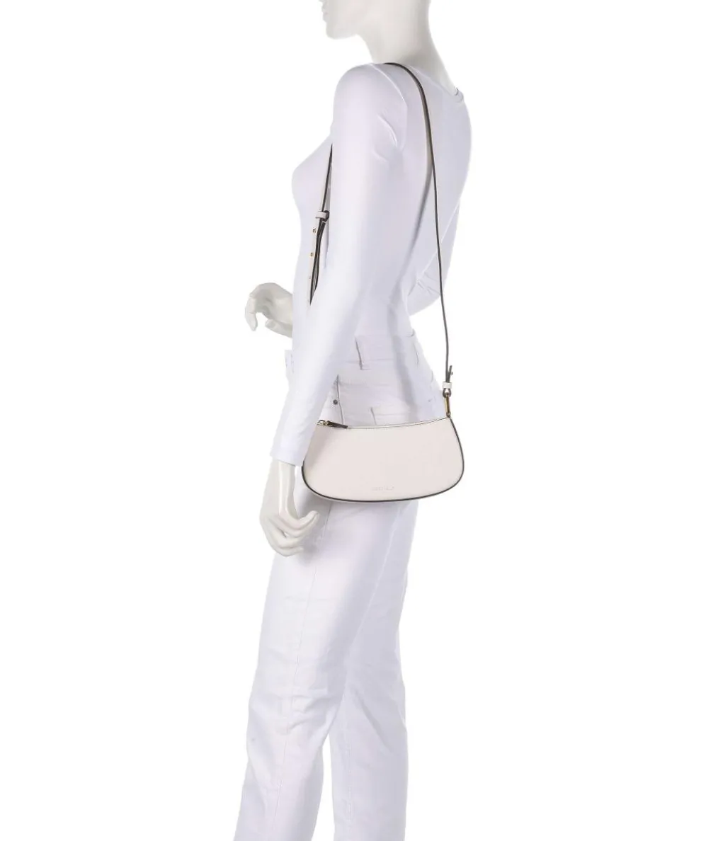 Merveille Shoulder bag grained leather white