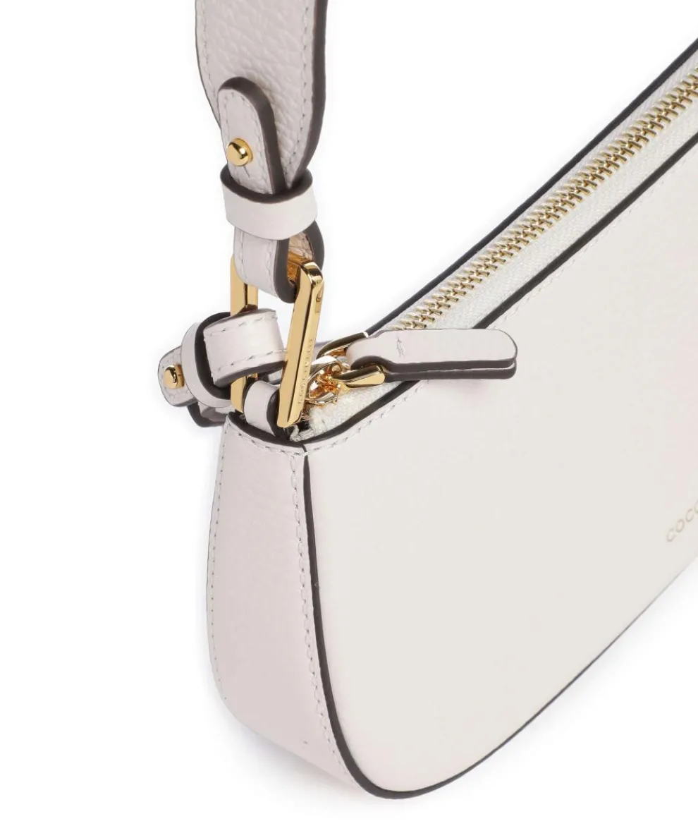 Merveille Shoulder bag grained leather white