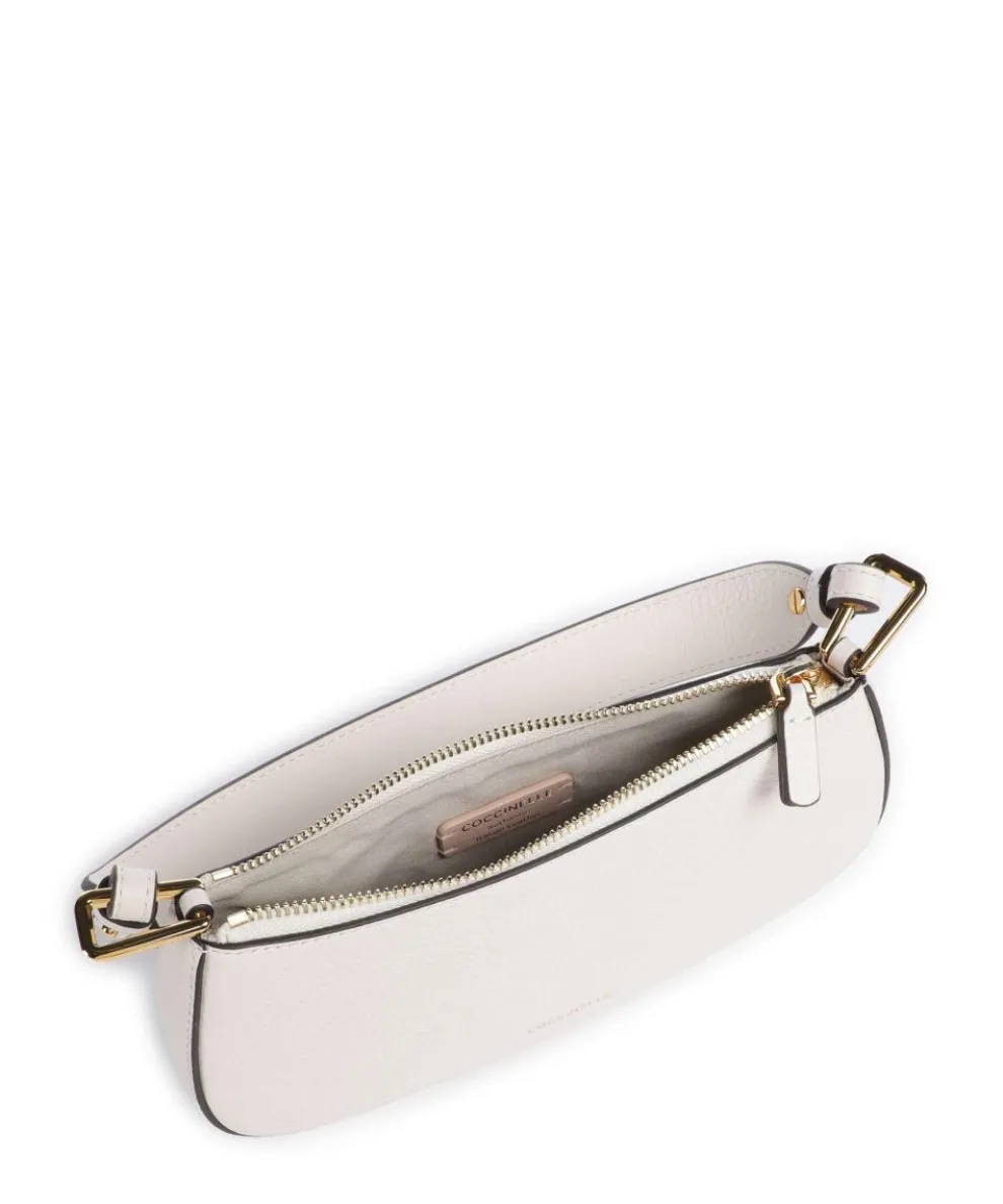 Merveille Shoulder bag grained leather white