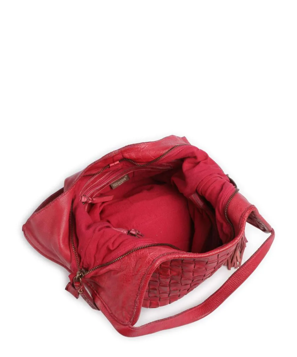 Venusweg 3 Tote bag grained leather pink