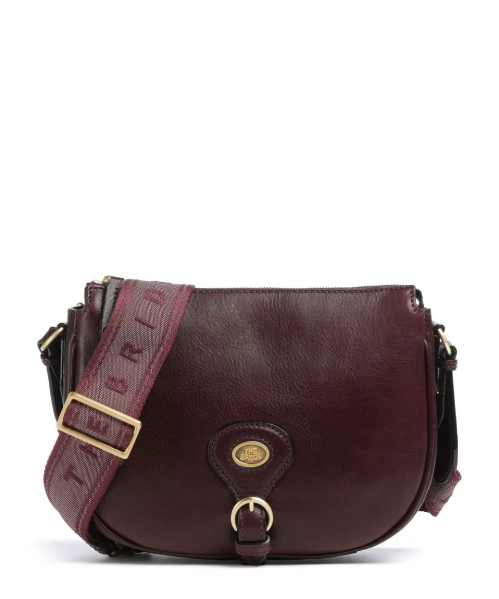 Isadora Crossbody bag grained cow leather bordeaux red