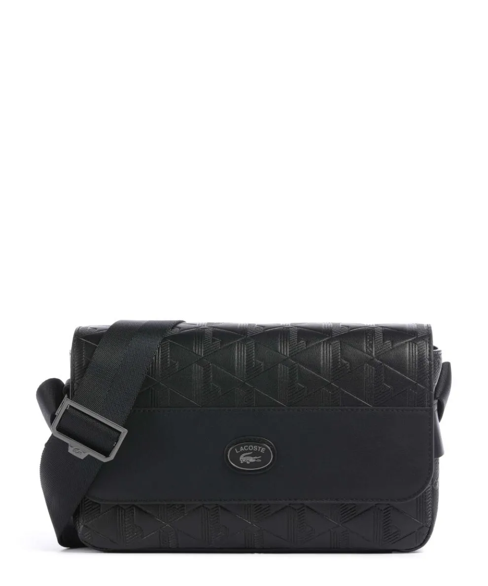 Nomogramme Crossbody bag embossed cow leather black