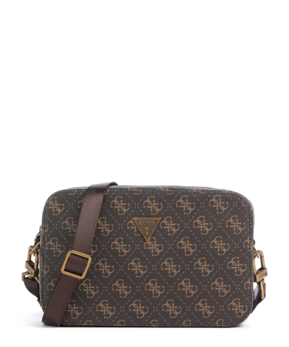 Milano Crossbody bag imitation leather dark brown