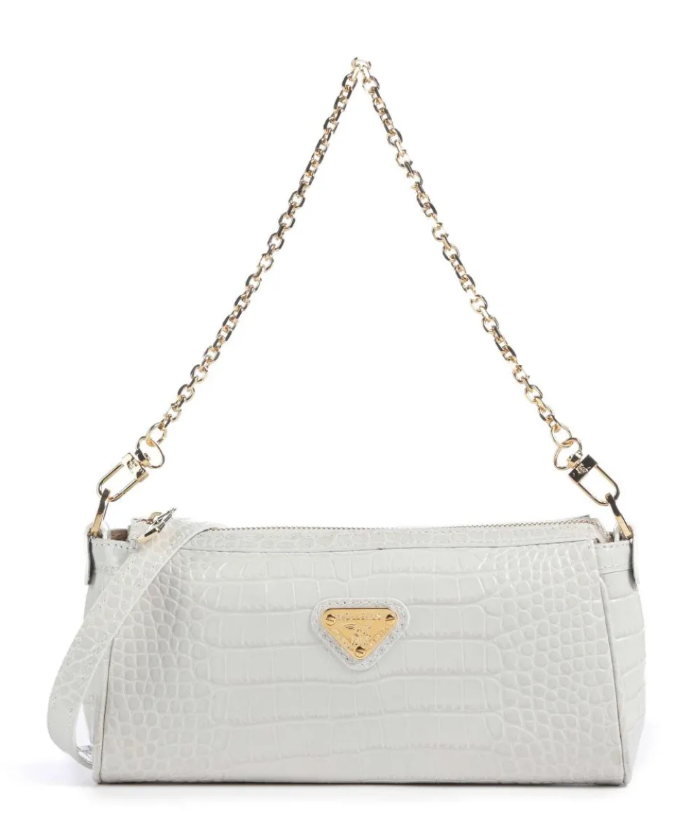 Andeer Shoulder bag embossed calfskin ivory