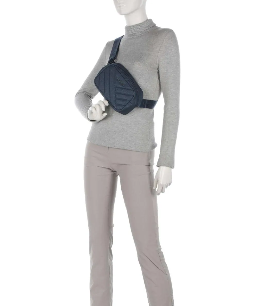 Canvas Matelassé Fanny pack canvas dark blue