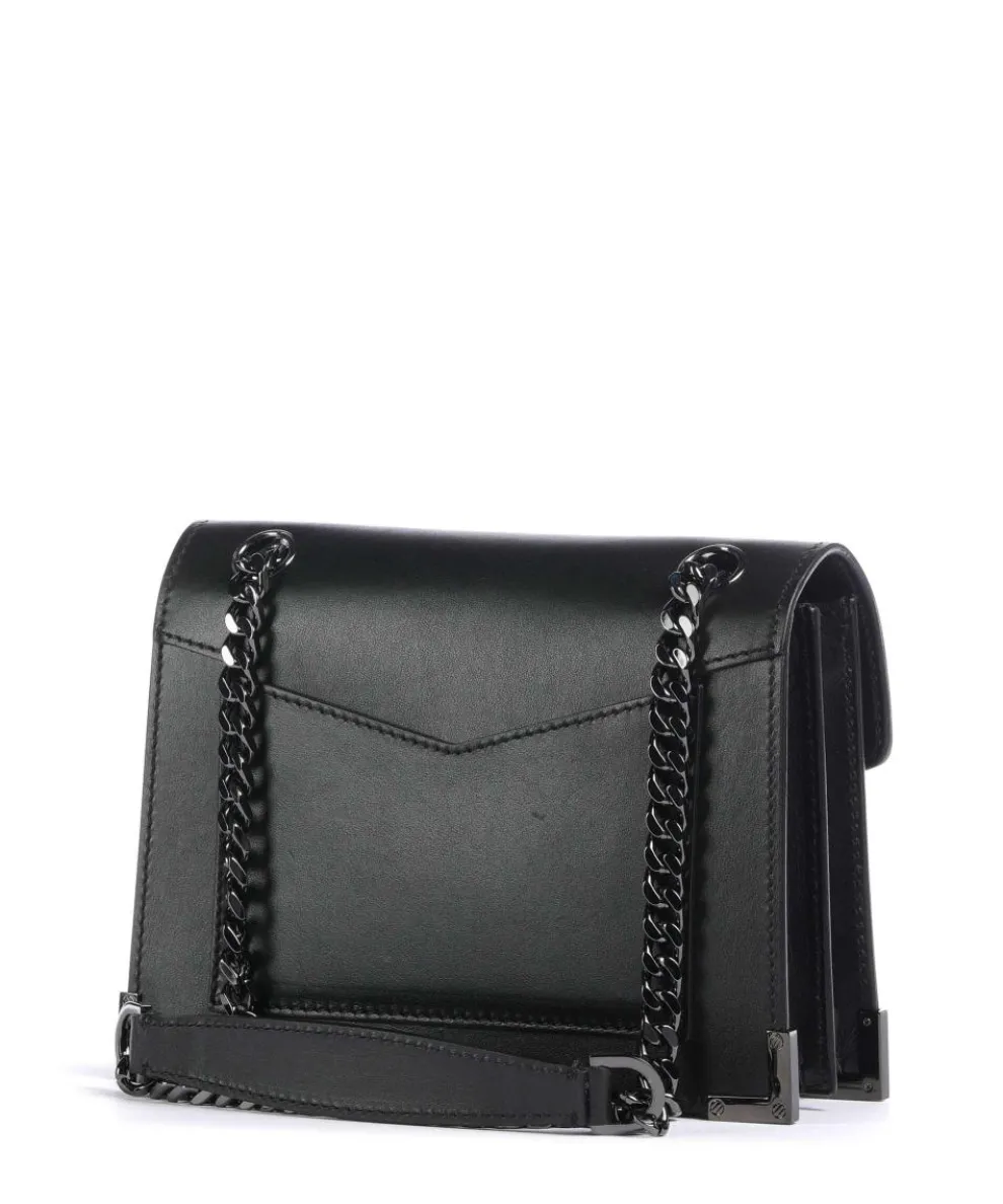 Emily Shoulder bag fine grain cow leather black