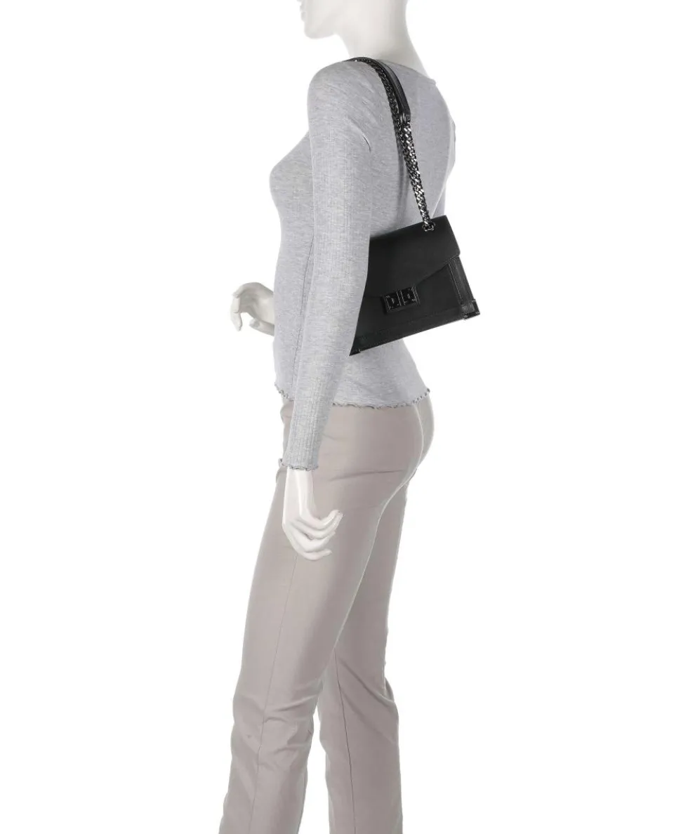 Emily Shoulder bag fine grain cow leather black