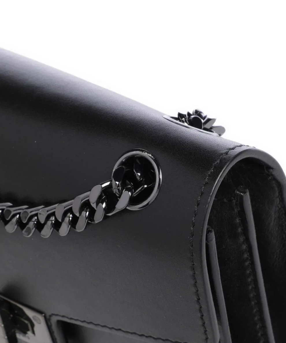 Emily Shoulder bag fine grain cow leather black