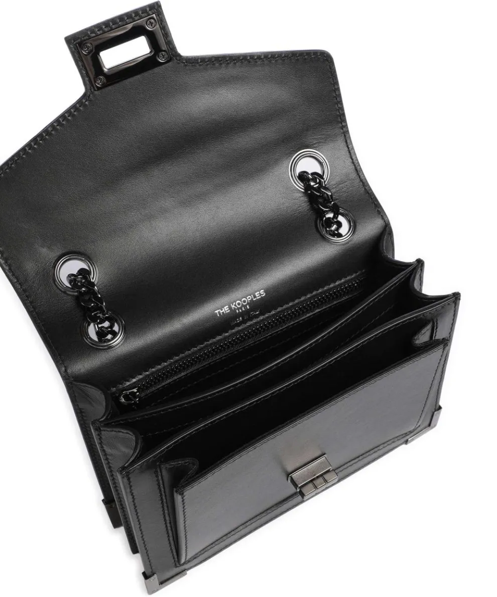 Emily Shoulder bag fine grain cow leather black