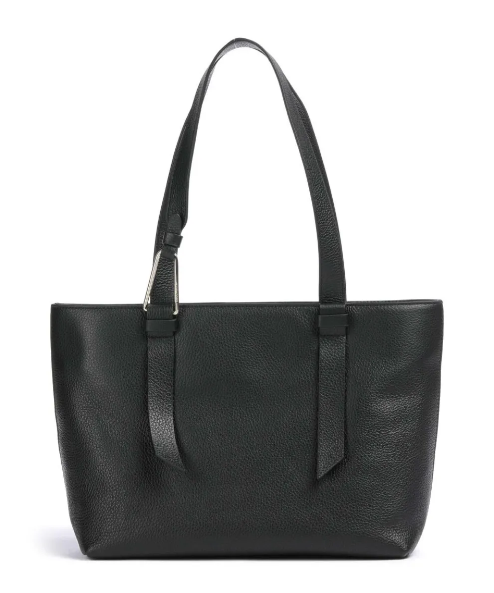 Malory Tote bag grained leather black