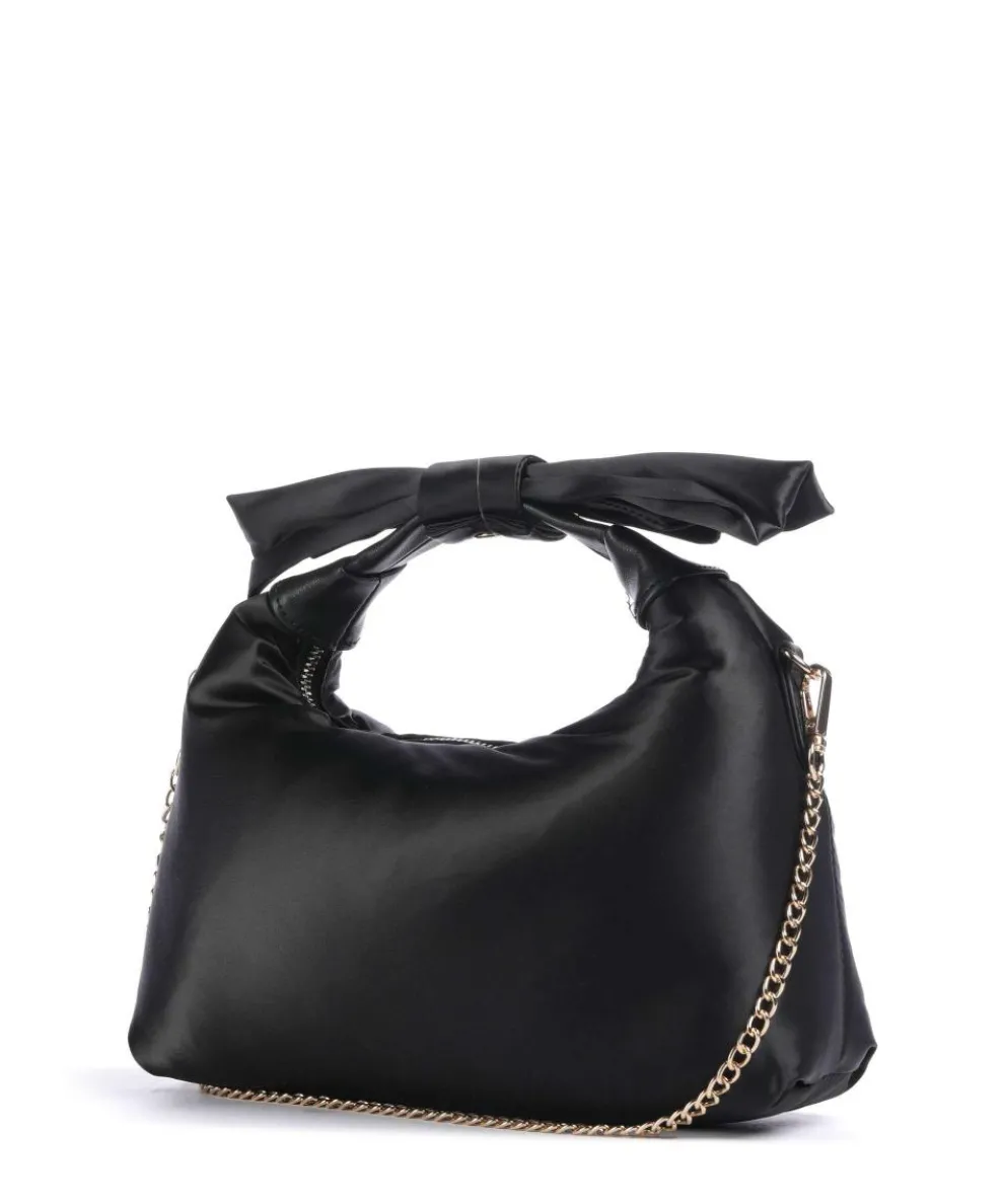 Recycled Satin Dandy Handbag fabric black