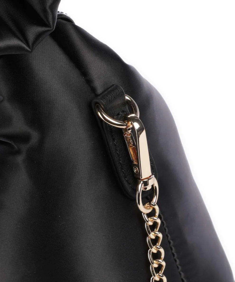 Recycled Satin Dandy Handbag fabric black