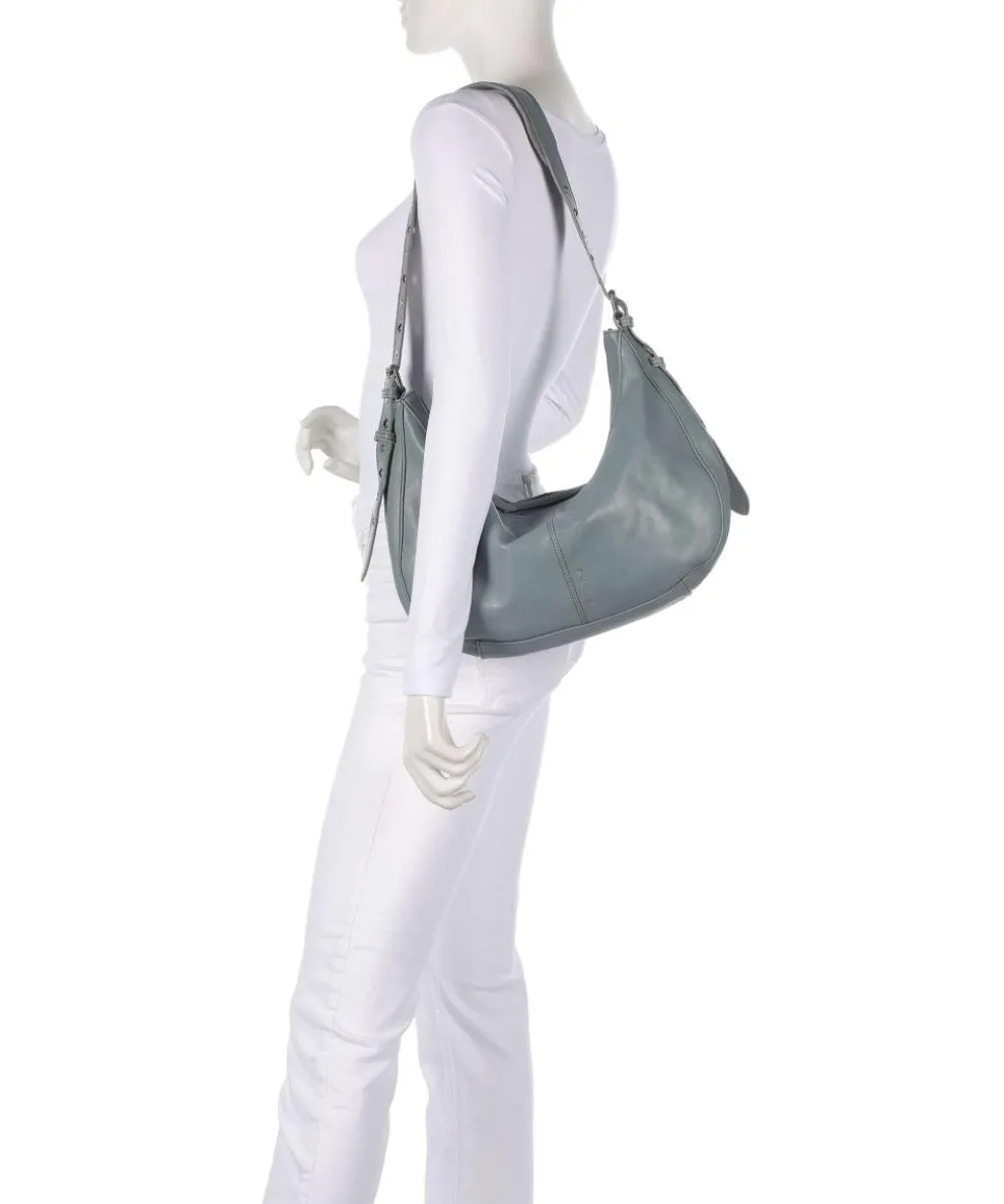Me and My Bag Hobo bag fine grain leather blue-grey