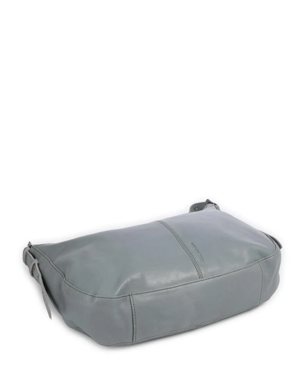 Me and My Bag Hobo bag fine grain leather blue-grey