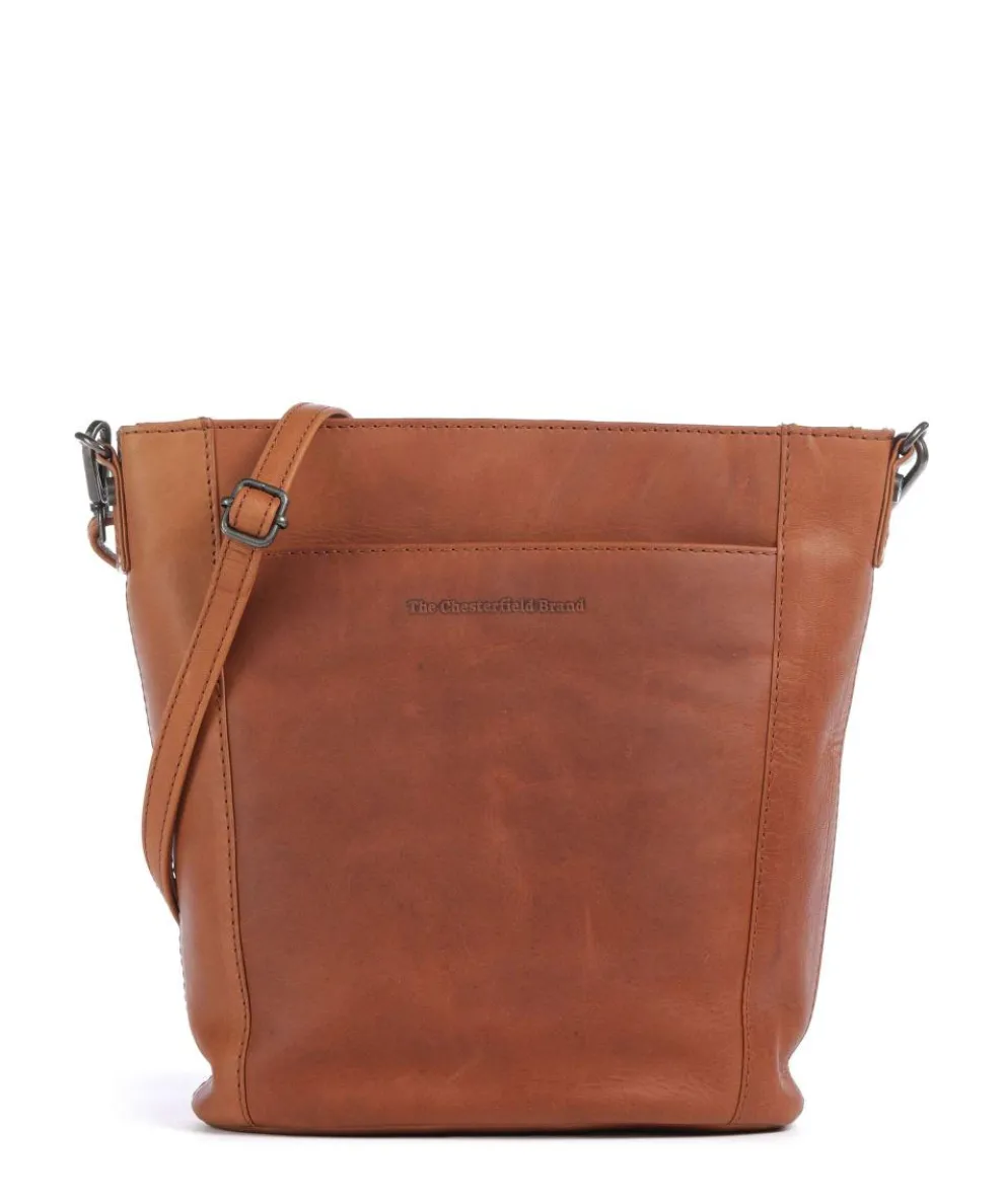 Wax Pull Up Cow Moore Bucket bag fine grain cow leather cognac