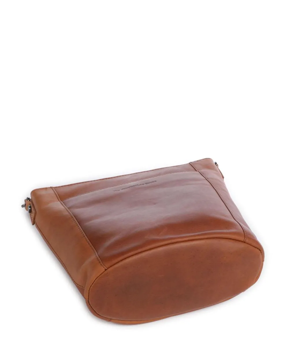 Wax Pull Up Cow Moore Bucket bag fine grain cow leather cognac