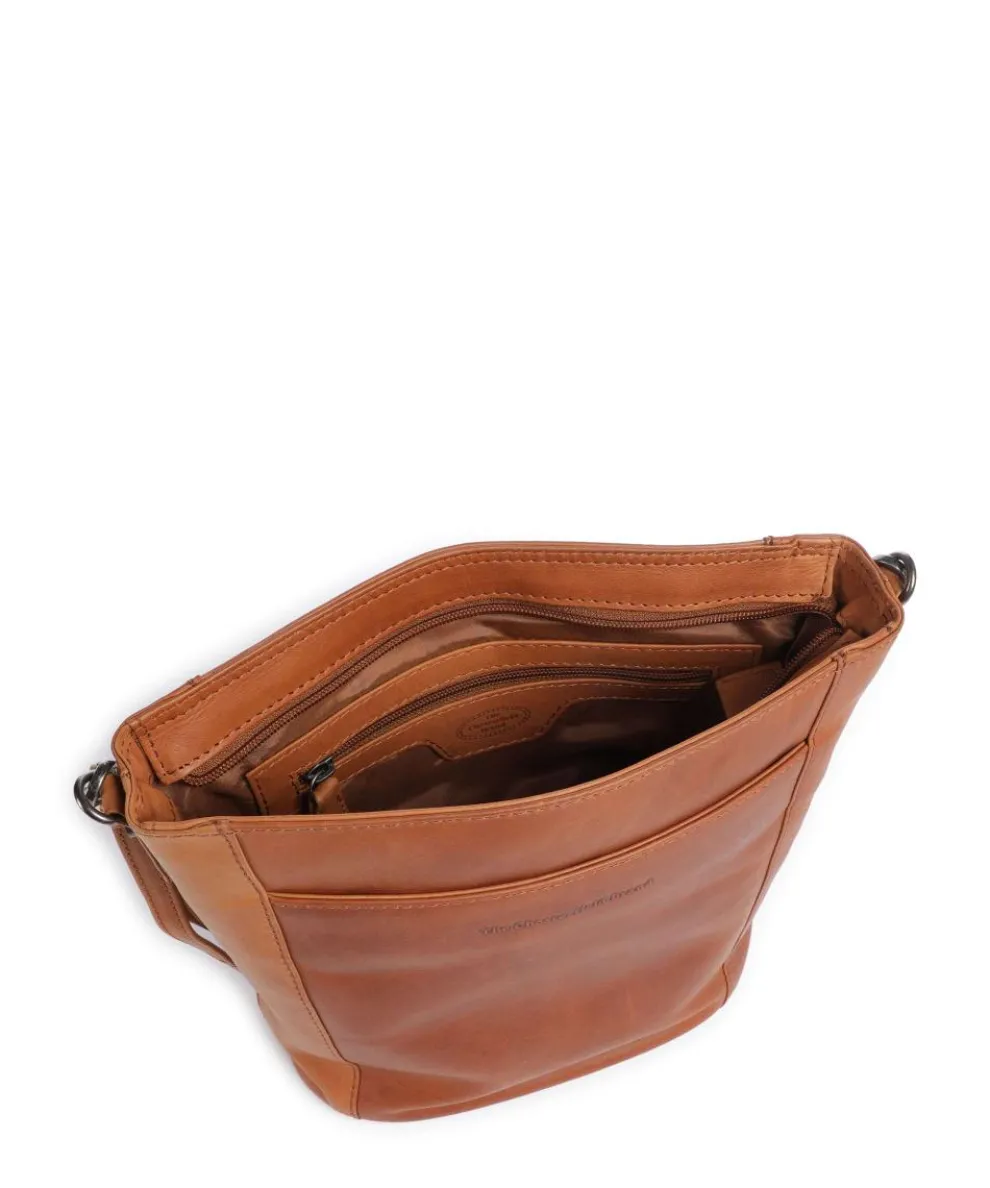 Wax Pull Up Cow Moore Bucket bag fine grain cow leather cognac