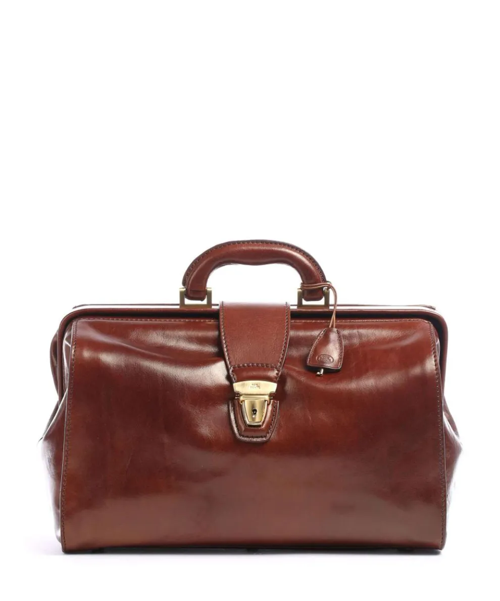 Story Uomo Doctors bag pull-up cow leather brown