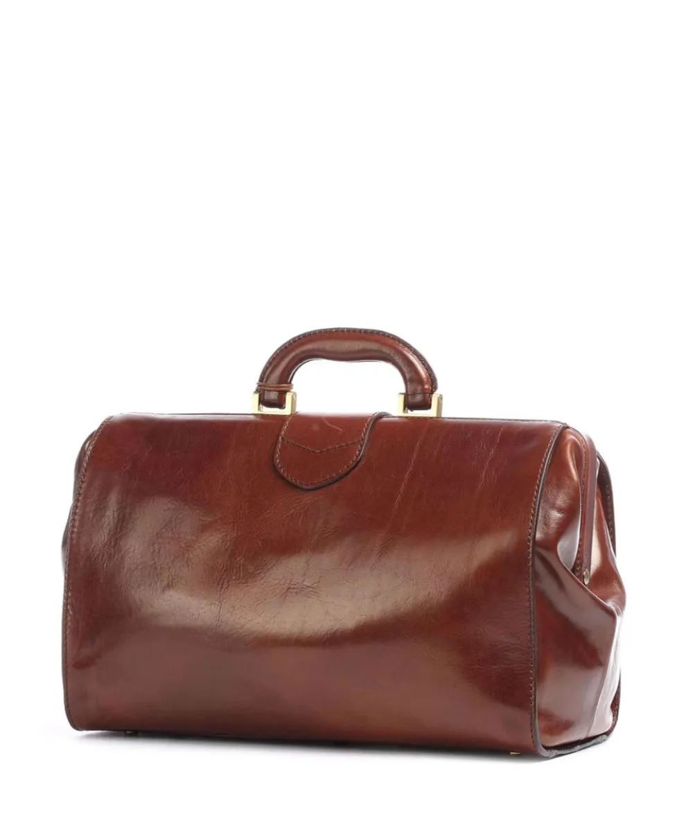 Story Uomo Doctors bag pull-up cow leather brown