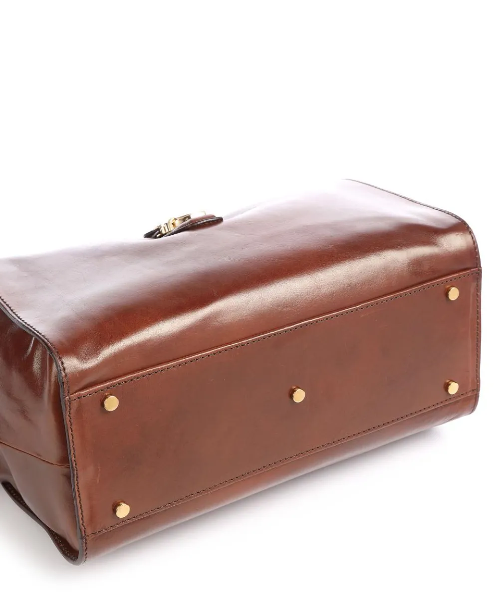Story Uomo Doctors bag pull-up cow leather brown