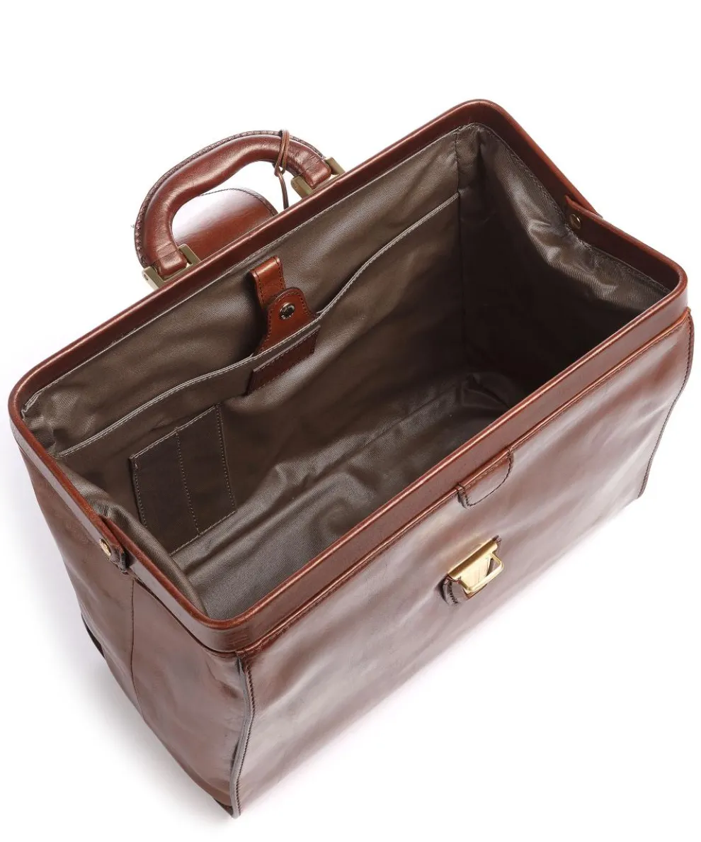 Story Uomo Doctors bag pull-up cow leather brown