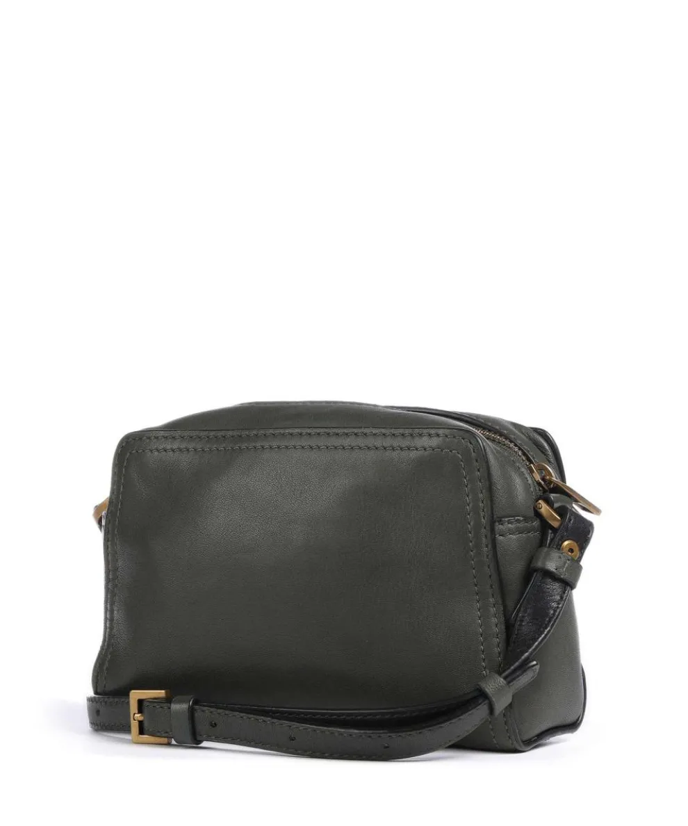 Chudy Sheep Natural S Crossbody bag sheepskin leather dark green