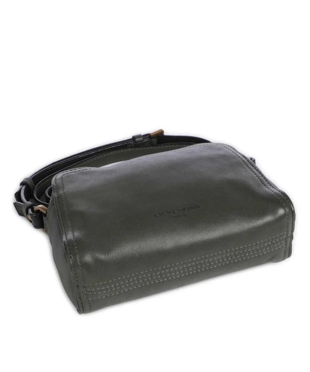 Chudy Sheep Natural S Crossbody bag sheepskin leather dark green