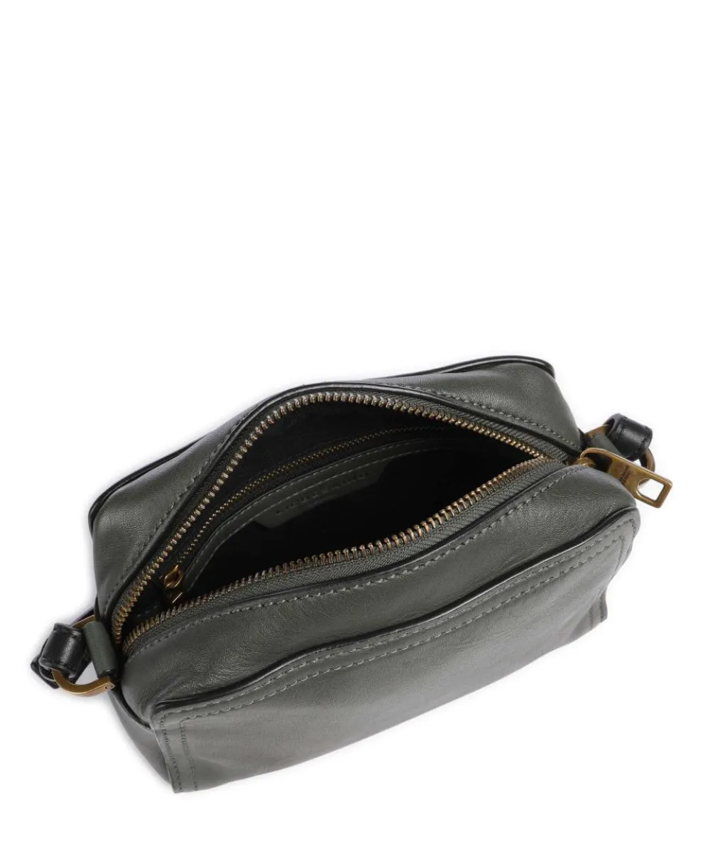 Chudy Sheep Natural S Crossbody bag sheepskin leather dark green