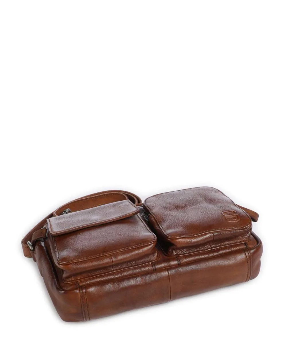 Apache Sara Crossbody bag grained leather cognac