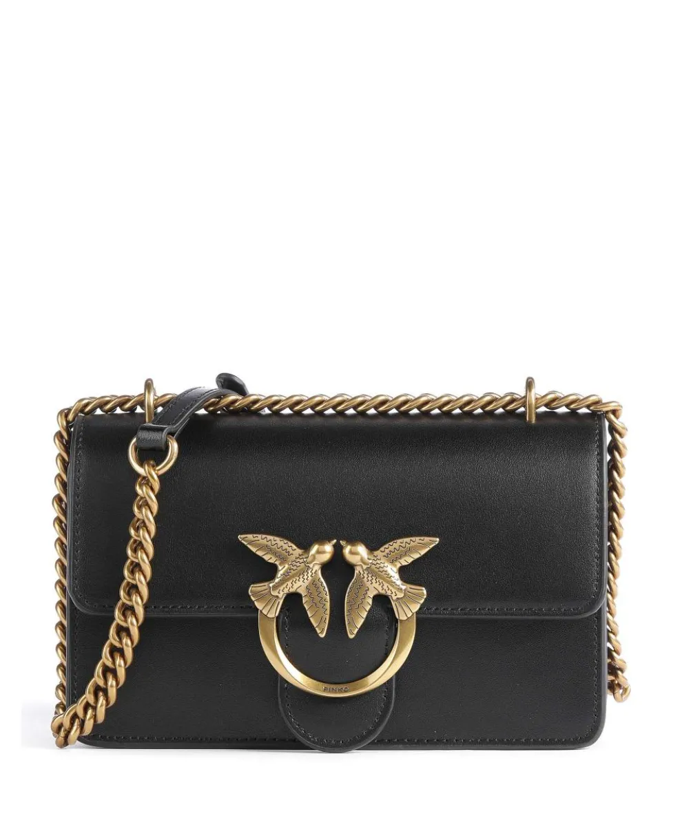 Love One Mini Shoulder bag fine grain cow leather black