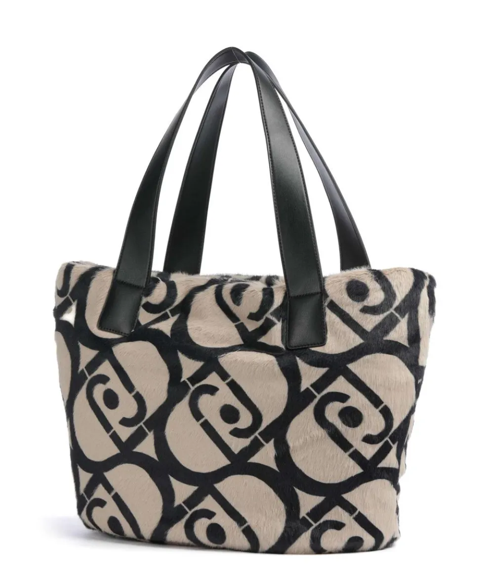 Verry L Tote bag faux fur nature