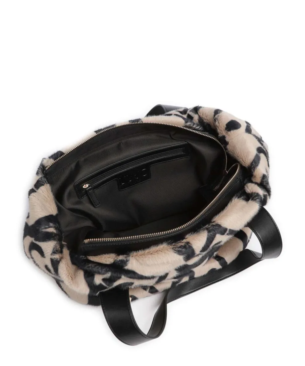 Verry L Tote bag faux fur nature