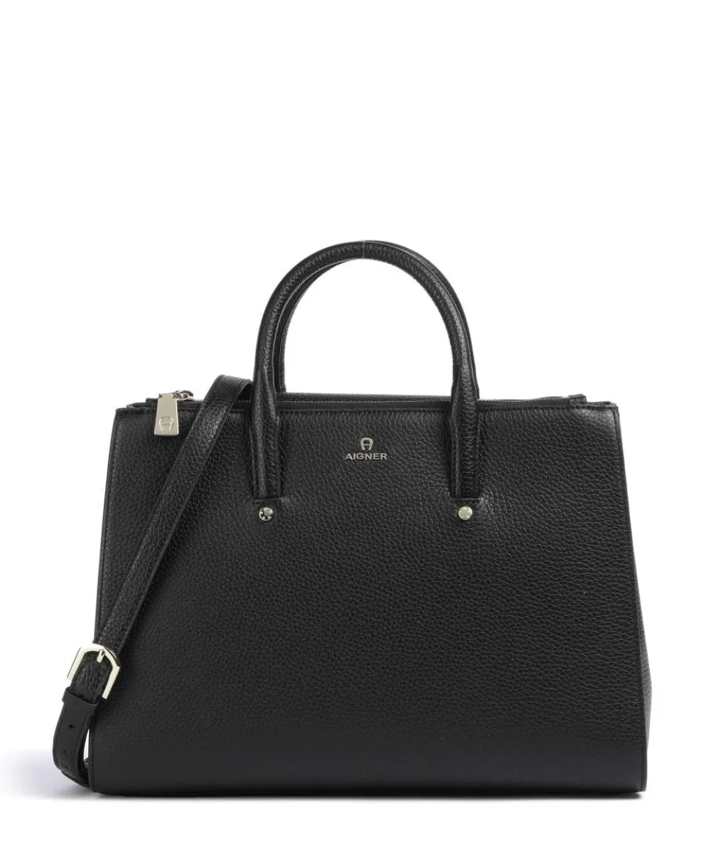 Ivy L Handbag grained cow leather black