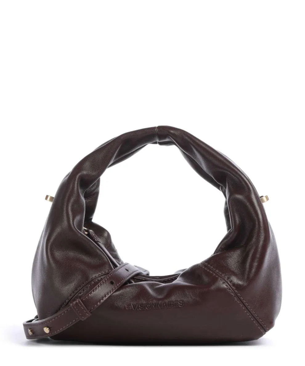 Greta Icon Crinkle Silky Handbag lamb leather wine