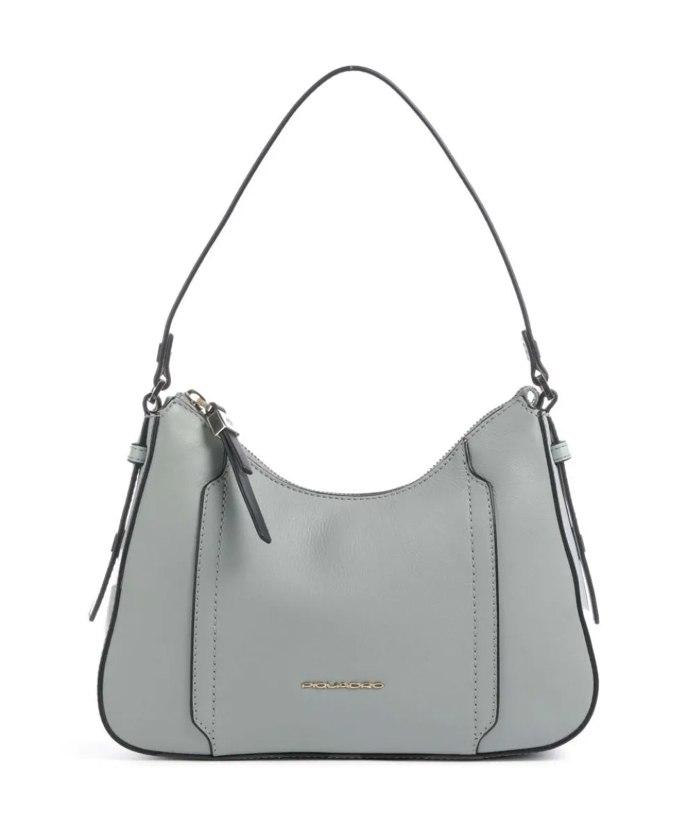 Circle Shoulder bag grained cow leather mint green