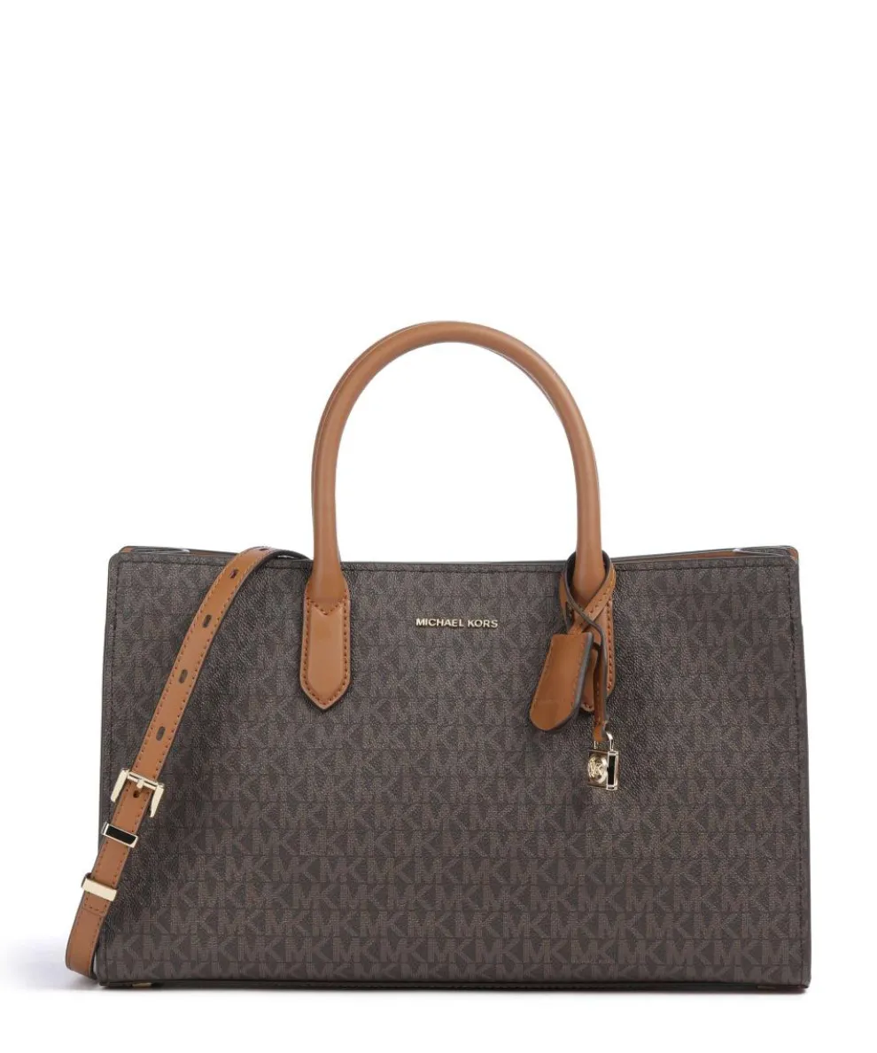 Scarlett Handbag canvas dark brown