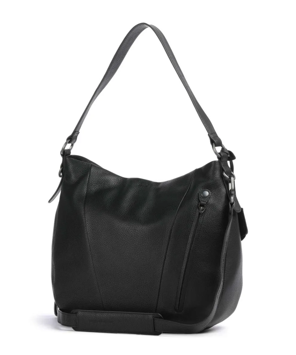 Philocalists Darling Hobo bag grained leather black